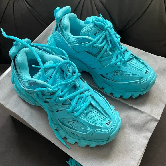 Balenciaga Shoes Balenciaga Track Sneaker Women Color Turquoise Poshmark